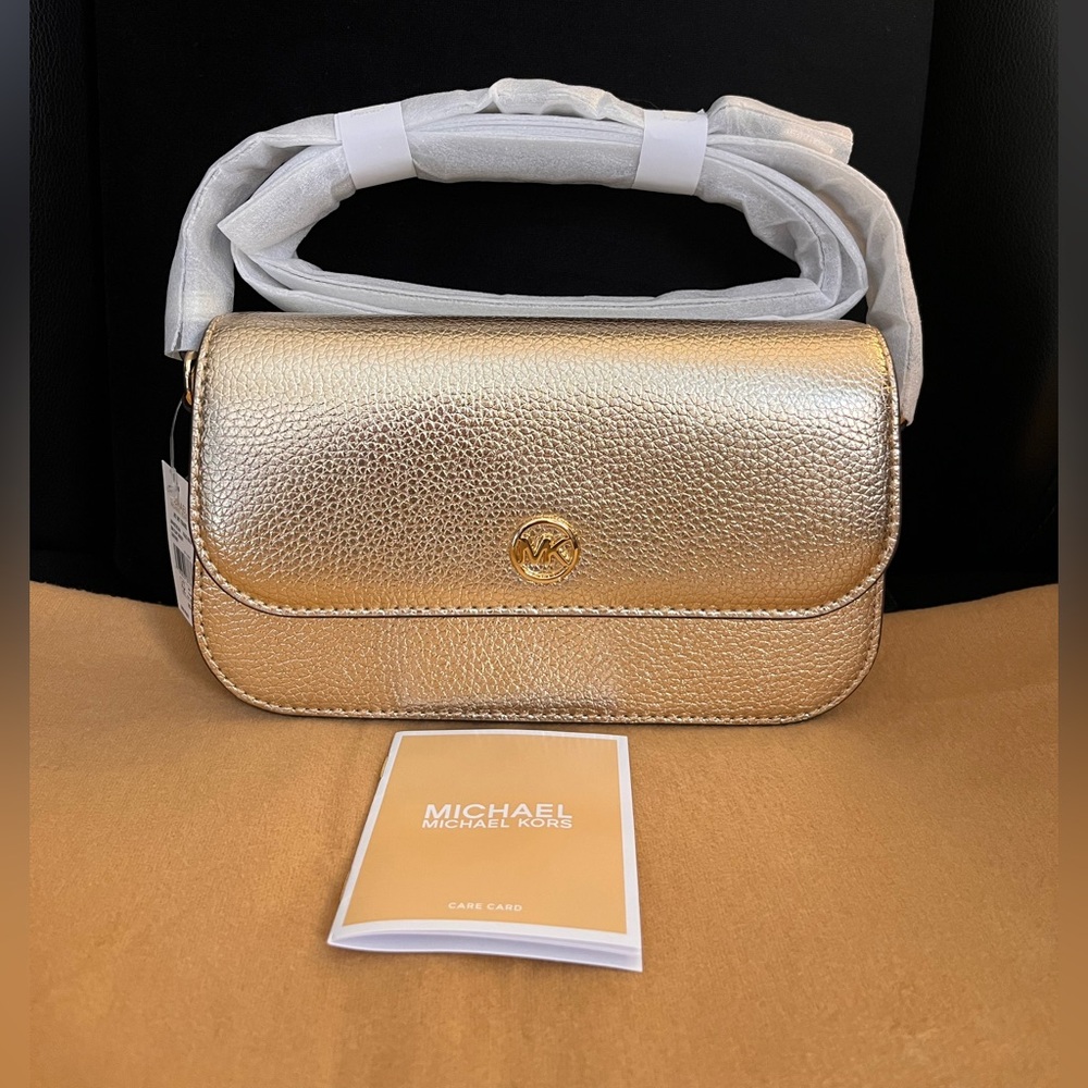 MICHAEL Michael Kors Jet Set Gold Crossbody Bag